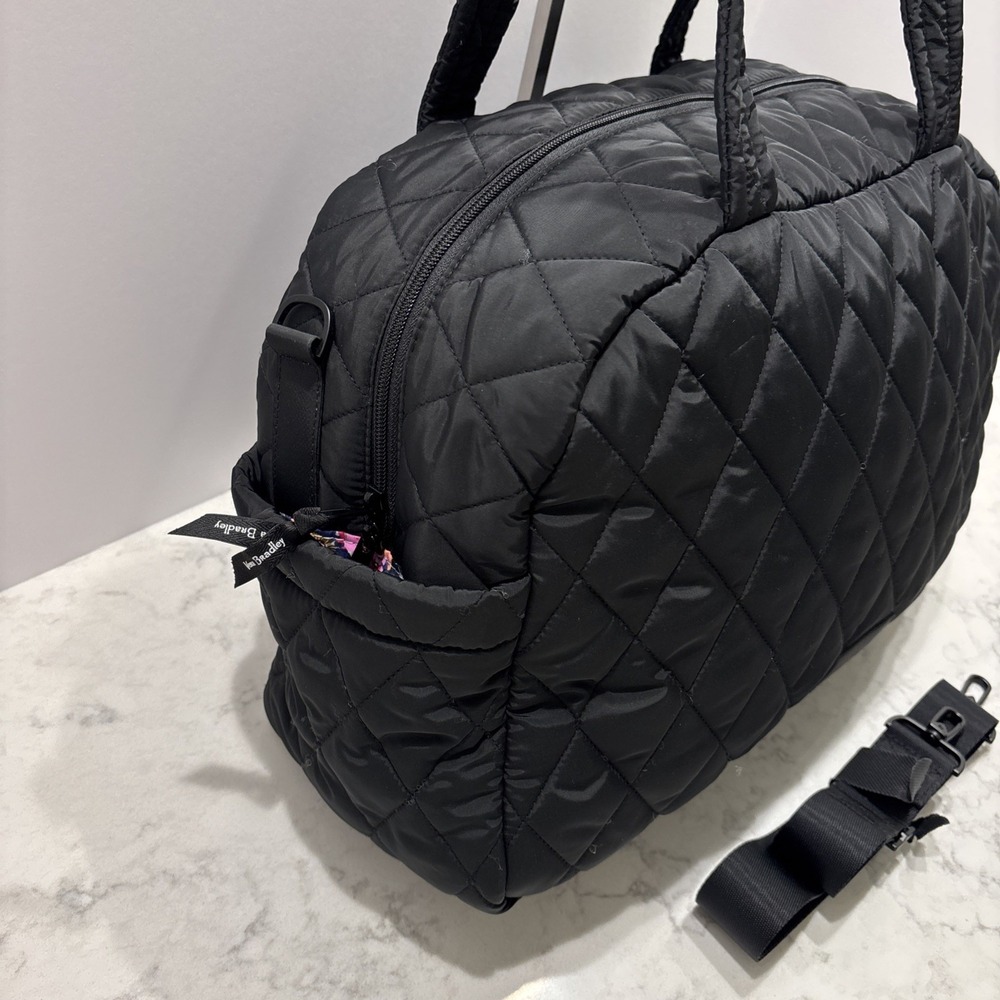 Vera Bradley Women's Ultralight Medium Traveler Bag 27136-481 Black - Picture 5 of 11